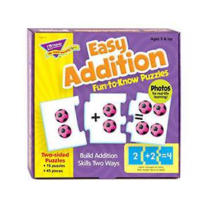 Easy Addition Fun to Know Puzzles